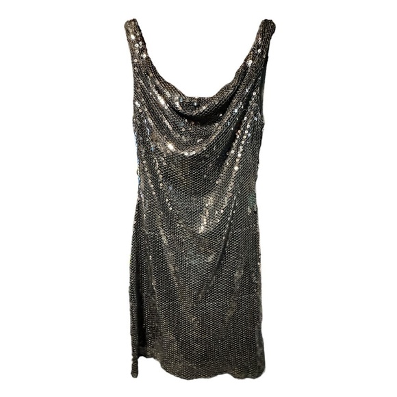 JS Boutique black sequin cocktail party dress size 8 - Picture 3 of 11